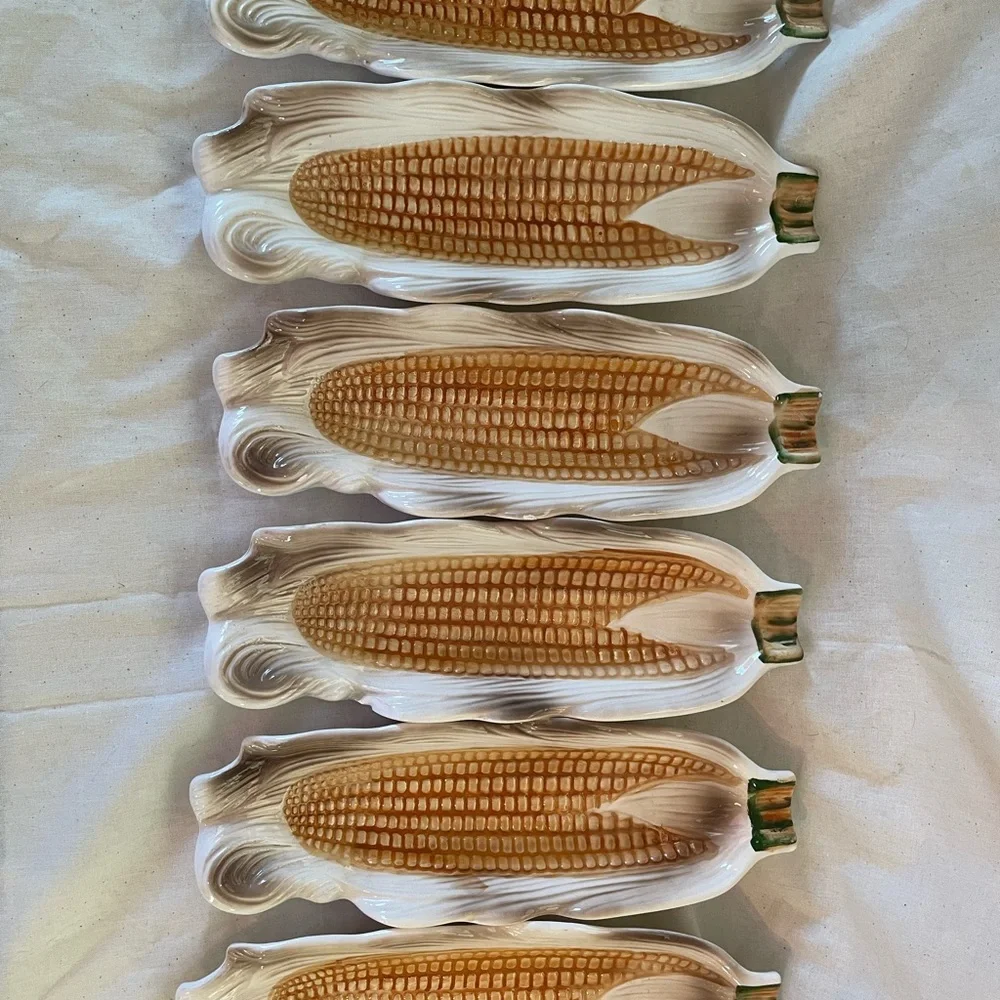 Ceramic Corn on the Cob Serving Set